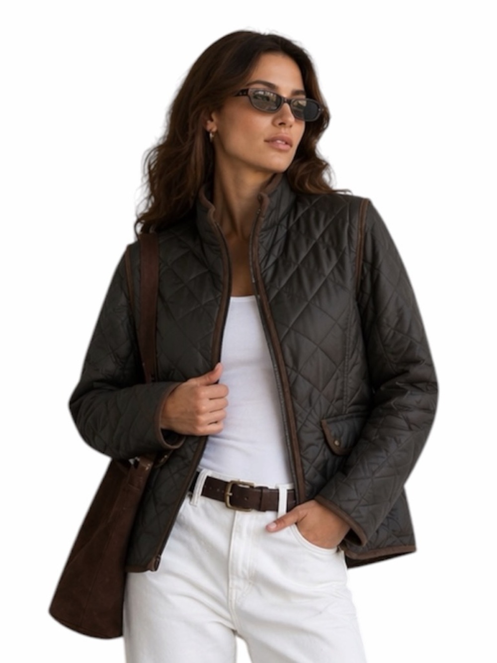 UTEX QUILTED FAUX FUR BARN JACKET / VEST S